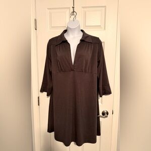 Lane Bryant jumper dress, charcoal grey, 18/20